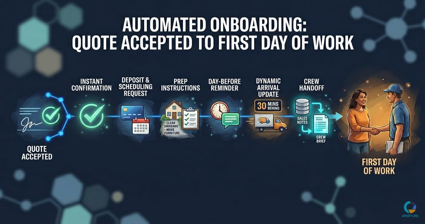 Customer Onboarding Automation for Service Businesses: The Quote-to-First-Day Playbook