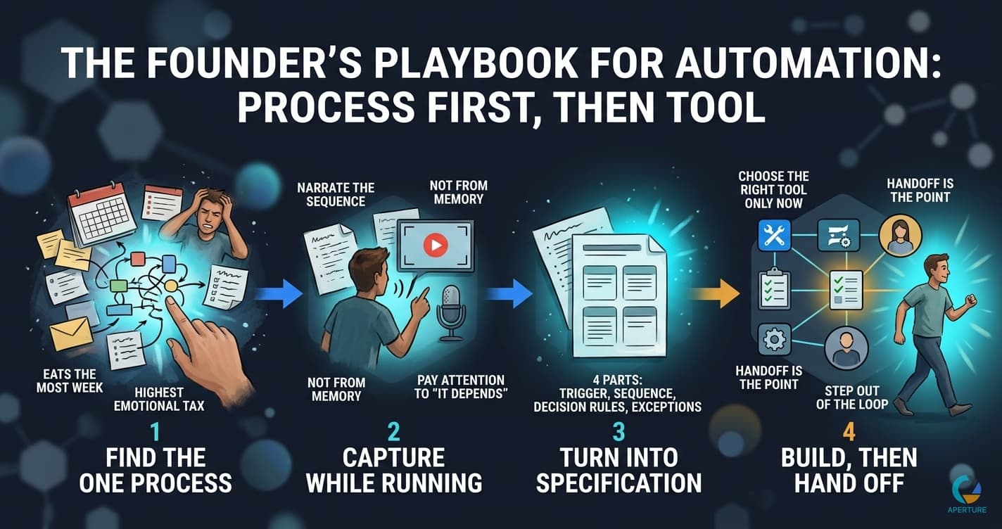 How to Automate Your Business: A Founder's Playbook (Not Another Tool List)